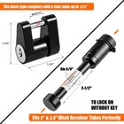 Hitch Lock Set  Dia 5 8  Trailer Hitch Lock Hitch  Dia 1 4  Hitch Coupler Lock
