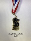 Knight Chess Medals - 3 Medal Set - 1 Gold  1 Silver  1 Bronze W  Neck Ribbon