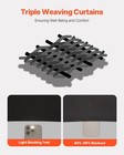 Black Blackout Curtains 63 Inch 2 Panels Thermal Insulated Grommet Window Drapes