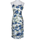 Ashro Women s 2 Piece Floral Ruffle Sleeveless Dress With Long Sleeve Jacket 12