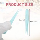 30 Pack Plastic Tweezers For Crafts  3 1  Pointed Tweezers Bulk blue 