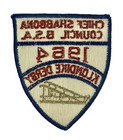 1964 Klondike Derby Chief Shabbona Council Boy Scout Bsa Patch
