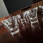 16 Traditional Glass Communion Cups Fluted Sides Weighted Bottoms 1-1 4 In 