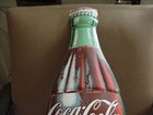 Nm Vintage 29    Metal Coca-cola Bottle Thermometer Man Cave Cola Sign Works Great