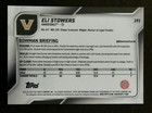 2025 Bowman Chrome U Eli Stowers Rookie Rc  191 Vanderbilt Commodores 1st Bowman