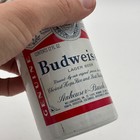 Vintage 1966 Budweiser Straight Steel Beer Can Lager Brew Flat Top White   Red