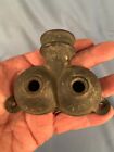 Vintage-antique Cast Brass-bronze 2 Hole Lawn Water Spray-sprinkler
