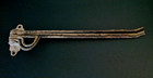Antique Primitive Vintage Metal Swivel Towel Rack W Hooks Orig Chippy Pink Paint