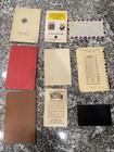 Lot Of Vintage Empty Stamp Stock Books Wallets And Envelope  Total Of 9 Pieces    