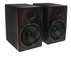 Pair Rockville Apm8d 8  500w Dark Wood Powered Studio Monitors isolation Pads