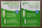 200 One Touch Delica Plus 33 Gauge Lancets  2 Boxes Of 100 