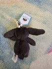 Jellycat Authentic Bashful Inky Black Bunny Bag Charm Keychain Plush Nwt Retired