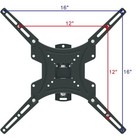 Full Motion Tv Wall Mount Swivel Bracket 26 32 40 42 47 50 55  Led Lcd Display
