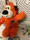      Kong Wild Knots Bear Orange Md Halloween Plush Dog Toy Squeaky    