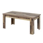 63in Farmhouse Dining Table For 4-6 Rustic Brown Wood Thick Top Sturdy Legs