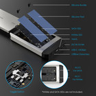 Nvme M 2 Ssd Hard Drives Enclosure Nvme M 2 External Case 4tbx2 20gbps 10gbps