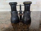 Vintage Black Marchand Paris Binoculars Opera Glasses