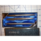 Vintage Parker Stainless Steel 3 Piece Pen Pencil Set Fountain Ballpoint Boxed