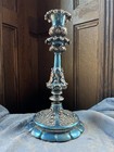 Vintage Wilcox Silver-plate And Enamel Baroque Candlestick