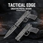 7  Tactical Assisted Spring Hand Gun Pistol Revolver Folding Pocket Knife New