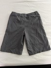 Under Armour Boys Gray Chino Shorts Loose Fit Flat Front Button Solid
