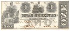 1852  1 Citizens Bank Washington D c  Obsolete Note -crisp Uncirculated  Choice 