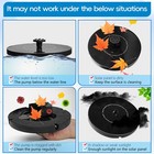 Solar Power Fountain Pump Bird Bath Floating Water Pump Pond Garden Decor 16cm