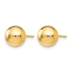 Leslie s Ball Post Earrings 8mm 10k Yellow Gold Hollow