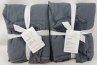 New Pottery Barn Velvet Lattice Full queen Quilt   2 Standard Shams  cobalt Blue