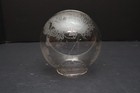 Rare Etched Angle Lamp Glass Clear Elbow Shade Replacement  read 
