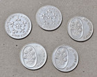 Israel Silver Coins Lot 5  Pidyon Haben 1970s Silver  900