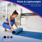 Thick Exercise Yoga Mat 72  X 24  10mm Non Slip Gym Fitness Nbr Mat W  Bag Strap