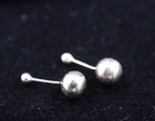 Nos Vintage 10k Yellow Gold Ball 5 6mm Stud Screw Pierced Earrings Price P pair