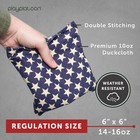 American Flag Cornhole Bags Set Of 8 - Weather Resistant Regulation Size
