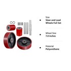 Pallet Jack Lift Truck Front And Rear Load Wheels Replacement Kits With Bearings