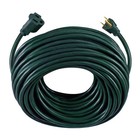 Hyper Tough 100ft 16awg 3 Prong Green Outdoor Extension Cord  Single Outlet  125