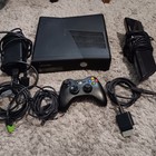 Microsoft Xbox 360 S Slim 4gb Console Bundle  1439  W cords Controller Tested