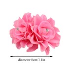 Double Rose Hairpins Crystal Flower Hair Clip Solid Color Hair Accessories Diy