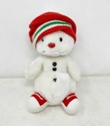 Holiday Russ Snowman Plush  snowflake  - Toboggan   Hat   And Shoes  10  Tall