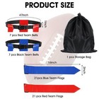 14 Sets Of Flag Football Belts Adjustable Flag Football Set With Flags For Ki   
