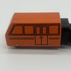 Vintage Brio Wooden Intercity Orange Train 33512 1980s Rare Missing A Wheel