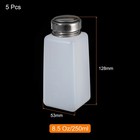 5pcs 8 5 Oz 250ml Alcohol Push Down Pump Dispenser Bottle Press  White