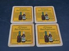 4 Rare Vintage Grolsch Bier Holland Beer Coaster Bar Mat