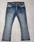 Rock Revival Jeans Betty Easy Boot Stretch Denim Women   s Size 30 Light Wash Z