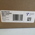 101 Nicorette Mini Nicotine Lozenges Stop Smoking Aid 4mg Peppermint Flavored
