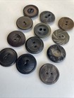 Lot Of 12 Vintage   Antique 3 4    Buttons Mix-and-match Fancy 2-hole Button Lot