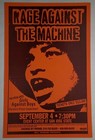 1996   Rage Against The Machine   Concert Tour Poster   Angela Davis Graphic