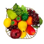 17pcs Realistic Fake Fruit plastic Fruit Artificial Fruits For Decoration Dec   