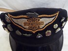 Vintage Harley Davidson Motorcycles Captains Hat Ama Pins Bike Cap