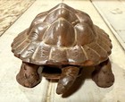 Vintage Japanese Bizen-yaki Articulated Pottery Turtle Signed